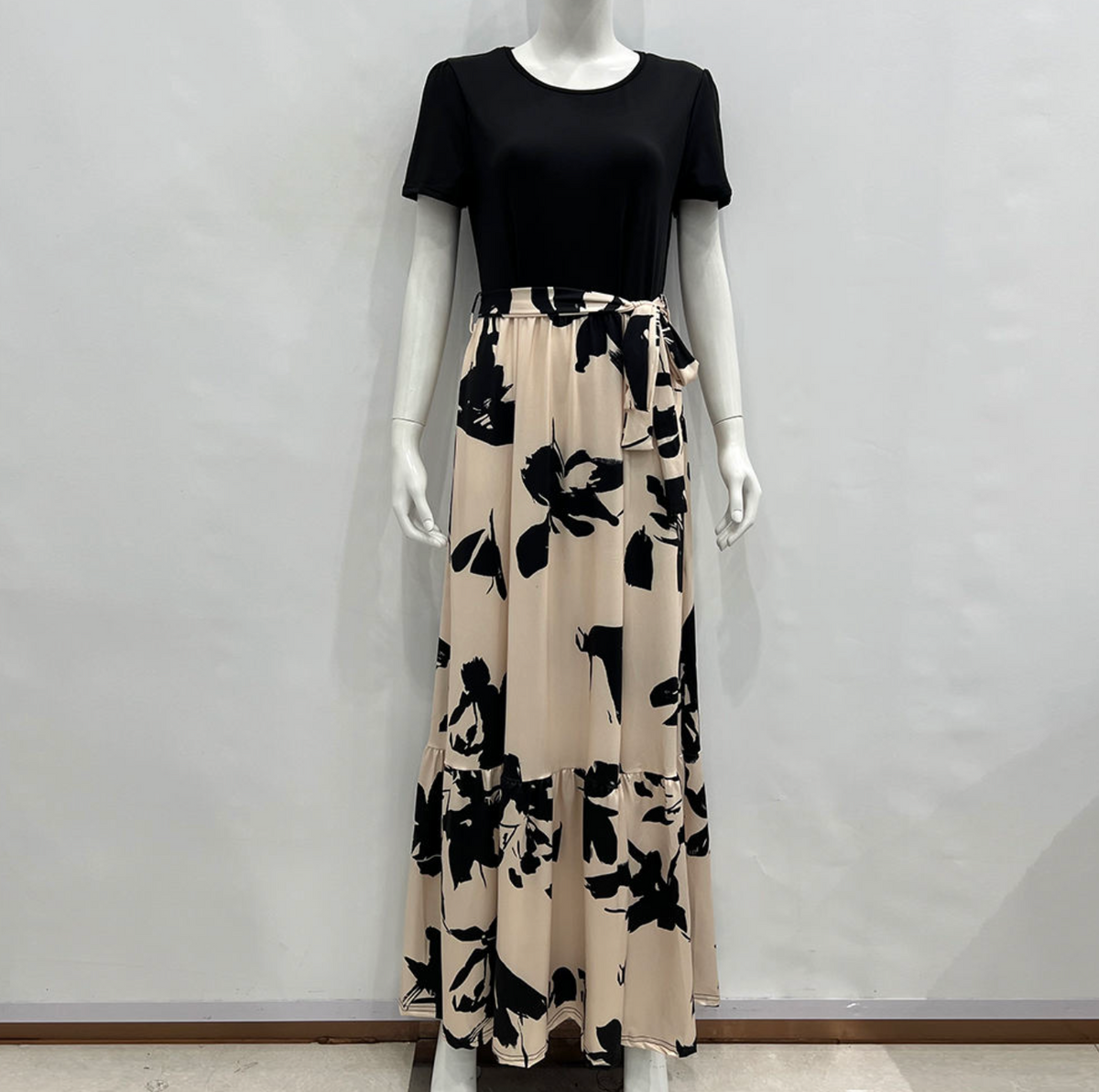 Women's Floral Printed Round Neck Top