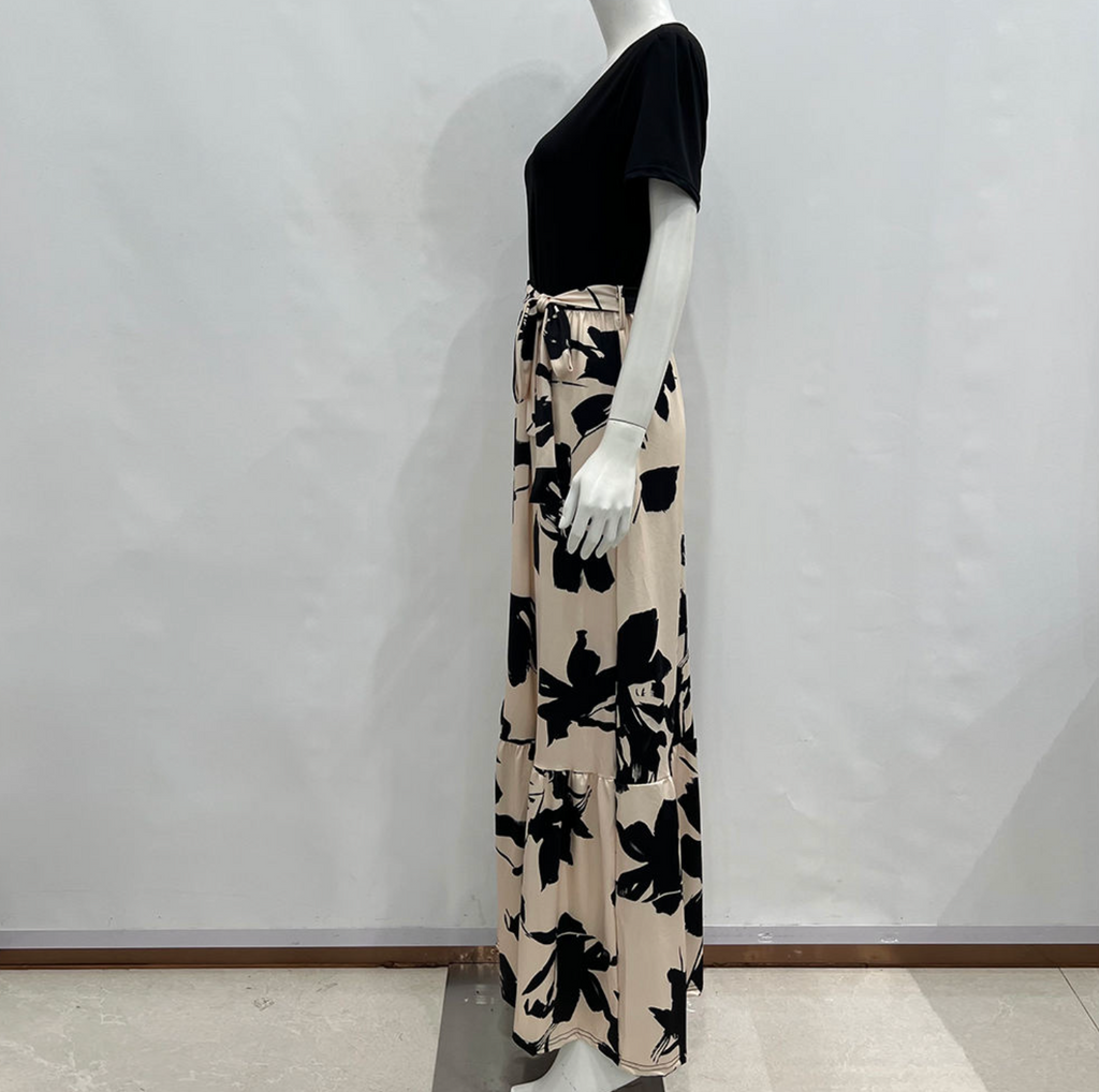 Women's Floral Printed Round Neck Top