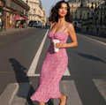 Women's Floral Print Midi Dress